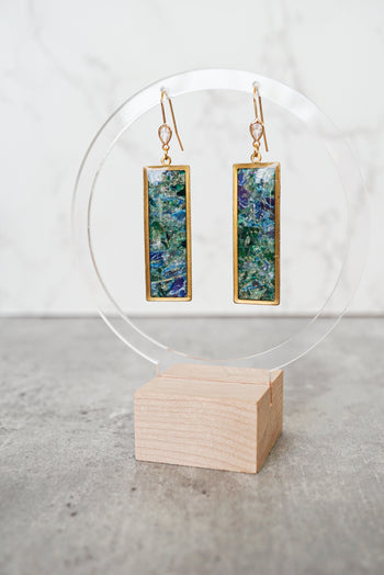 Green & Blue Marbled Drops