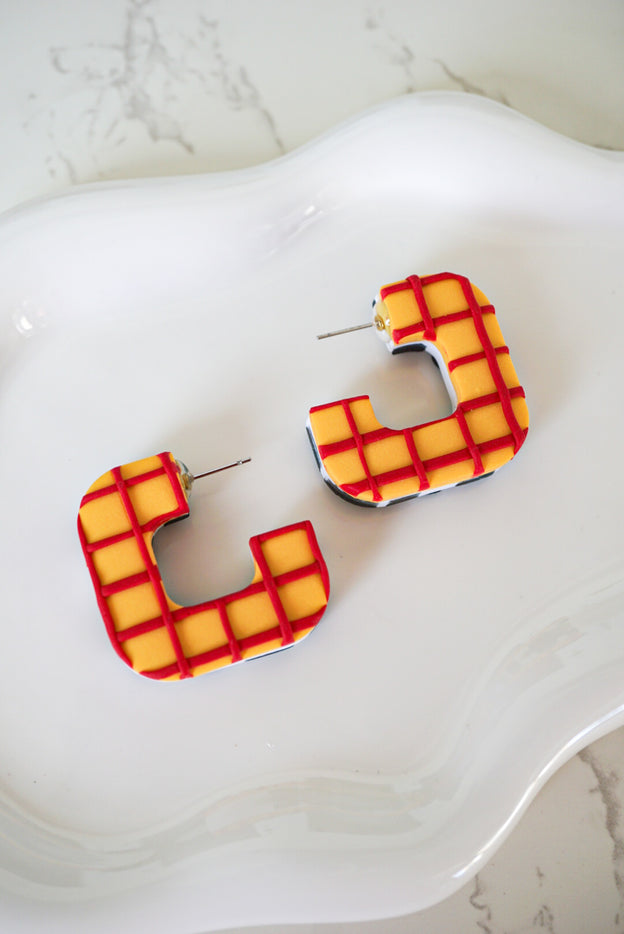 Toy Story/Woody Double Sided Hoops [Made-to-Order]