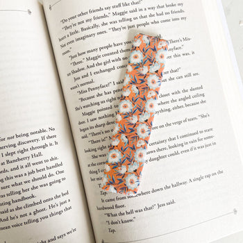 Floral Polymer Clay Resin Bookmark