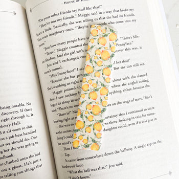 Lemon Printed Polymer Clay Resin Bookmark