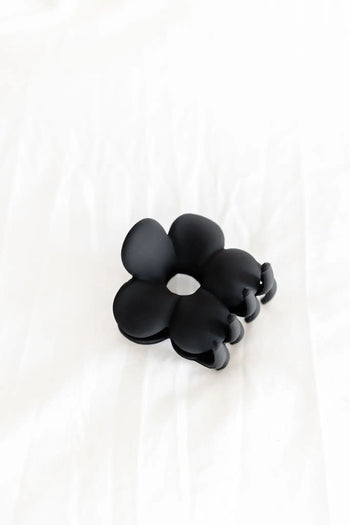 Cute Black Flower Claw Clip